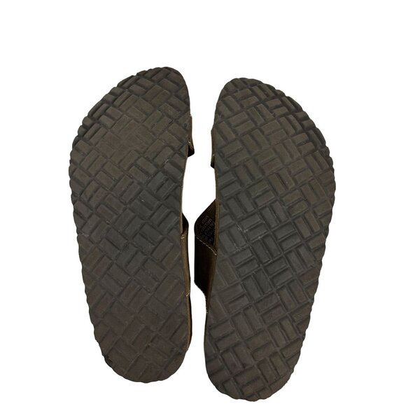 Covington Womens Brown Leather Slide Sandals Size 7 - Picture 5 of 7